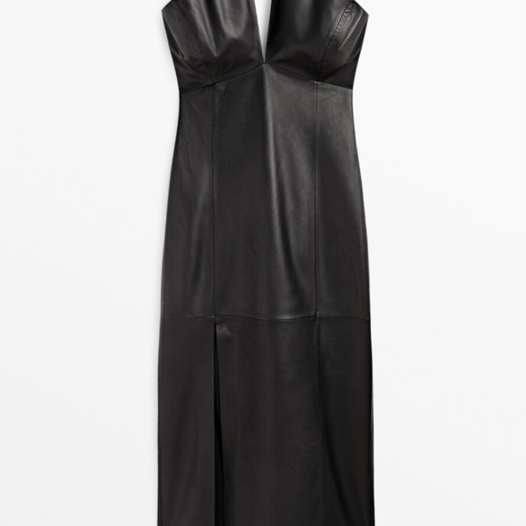 Massimo Dutti New leather  dress- size Large - Picture 5 of 5